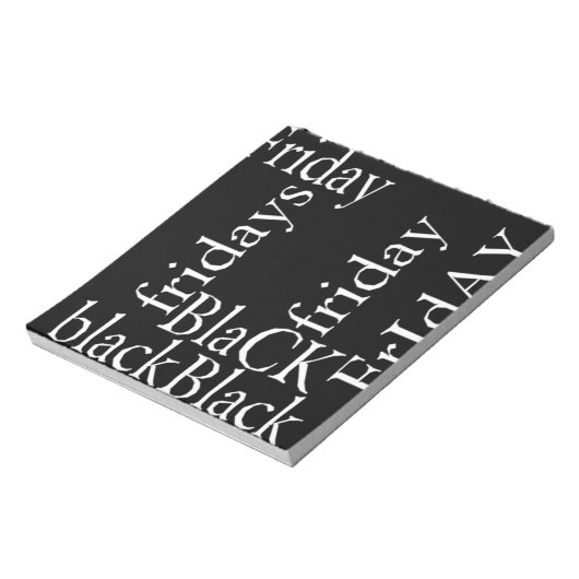 Black Friday Design Notizblock (Rotiert)
