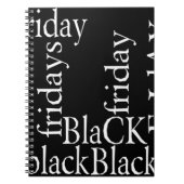 Black Friday Design Notizblock (Vorderseite)