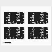 Black Friday Design Rechteckiger Aufkleber (Blatt)