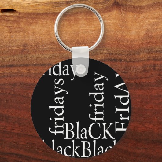 Black Friday Design Schlüsselanhänger (Vorderseite)