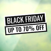 Black Friday Discount Eyecatching Schlicht Store S Fensteraufkleber (Blatt 3)