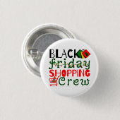 Black Friday Einkaufstrupp Button (Vorne & Hinten)