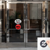 Black Friday Fensteraufkleber (Büro Tür)