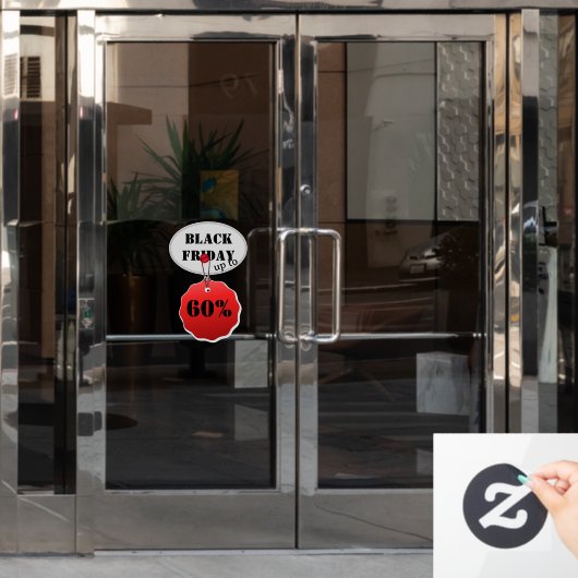Black Friday Fensteraufkleber (Büro Tür)