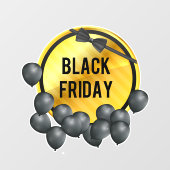 Black Friday Fensteraufkleber (Blatt)