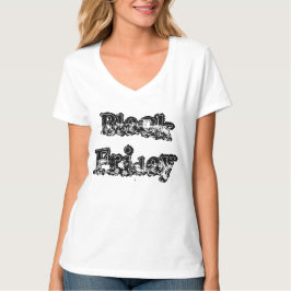 Black Friday Ladys 3/4 Sleeve Raglan Weiß/Schwarz T-Shirt