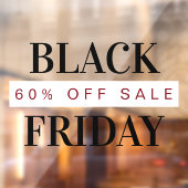 Black Friday Modern Typografy Beruflich Fensteraufkleber (Blatt 2)