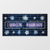 Black Friday Neon Sign Fensteraufkleber (Blatt)