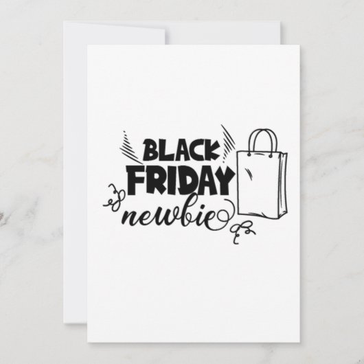 Black Friday Newbie Shopping Funny Shopper Save The Date (Vorderseite)
