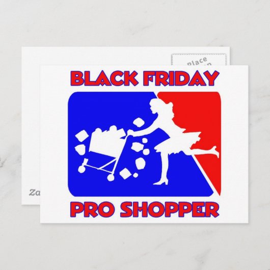 Black Friday Pro Shopper Postkarte (Vorne/Hinten)