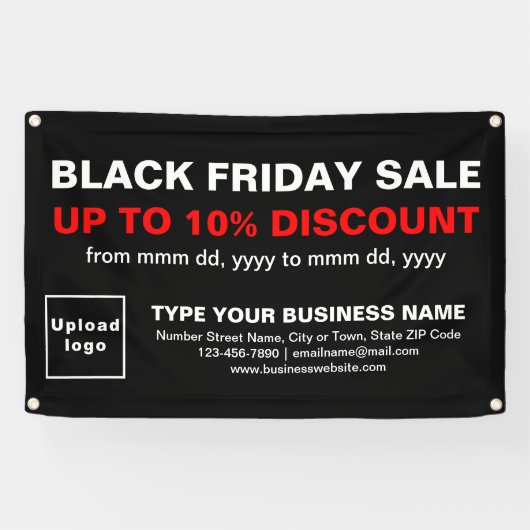 Black Friday Sale auf Black Rectangle Banner (Horizontal)