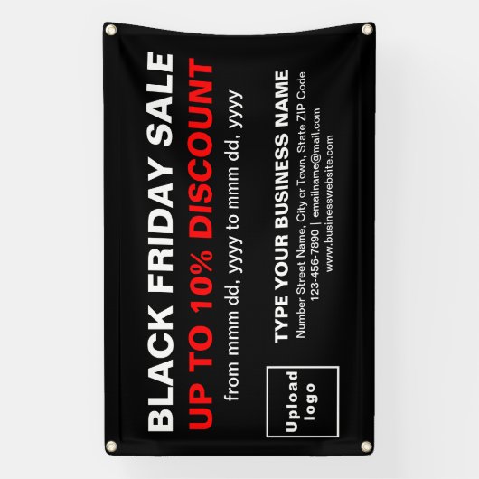 Black Friday Sale auf Black Rectangle Banner (Vertikal)