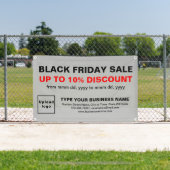Black Friday Sale auf dem Grauen Rectangle Banner (Insitu)