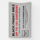 Black Friday Sale auf dem Grauen Rectangle Banner (Vertikal)