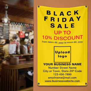 Black Friday Sale auf gelbem Banner