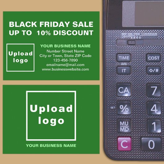 Black Friday Sale auf Green Enclosure Card Begleitkarte