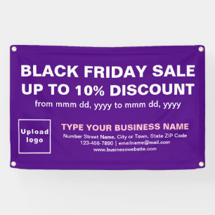 Black Friday Sale auf Lila Rectangle-Banner Banner