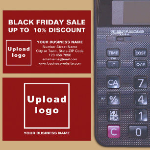 Black Friday Sale auf Red Enclosure Card Begleitkarte
