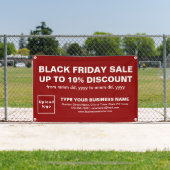 Black Friday Sale auf Red Rectangle Banner (Insitu)