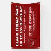 Black Friday Sale auf Red Rectangle Banner (Vertikal)