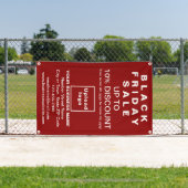 Black Friday Sale auf rotem Banner (Insitu)