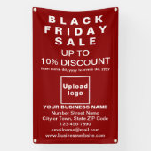 Black Friday Sale auf rotem Banner (Vertikal)
