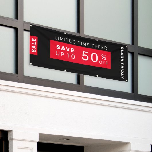 Black Friday Sale Banner (Äußeres Gebäude)
