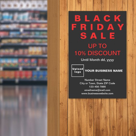 Black Friday Sale Black Poster