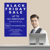 Black Friday Sale Blue Poster