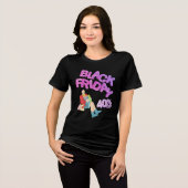 Black Friday Sale | Bold Women's Black T-Shirt  Tri-Blend Shirt (Vorderseite voll)