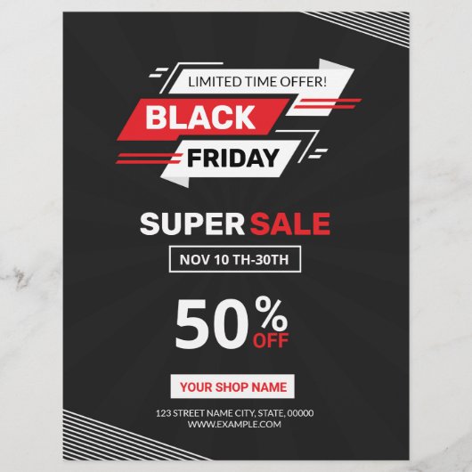 Black Friday Sale Flyer (Vorne)