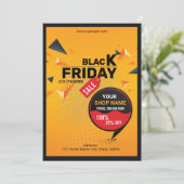 Black Friday Sale Flyer Einladung (Stehend Vorderseite)