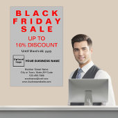 Black Friday Sale Grau Poster