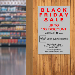 Black Friday Sale Grau Poster