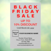 Black Friday Sale Graue Fensterklammer Fensteraufkleber (Blatt 3)