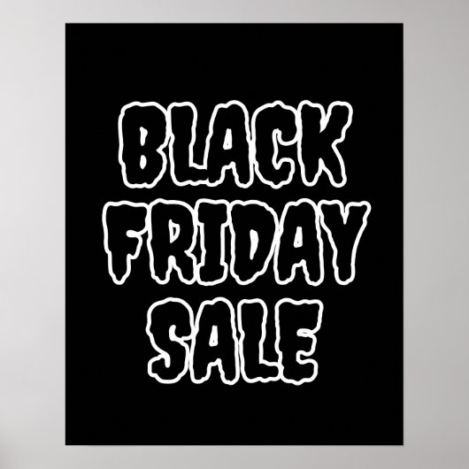 Black Friday Sale Poster, großes Handelszeichen Poster (Vorne)