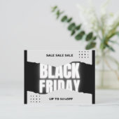 Black Friday Sale Postkarte (Stehend Vorderseite)