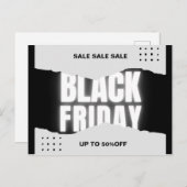 Black Friday Sale Postkarte (Vorne/Hinten)