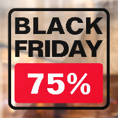 Black Friday Sale Prozentsatz außerhalb Store Fensteraufkleber (Blatt 2)