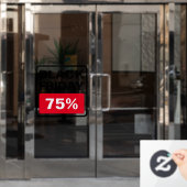 Black Friday Sale Prozentsatz außerhalb Store Fensteraufkleber (Büro Tür)