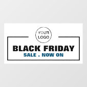 Black Friday Sale und Business-Logo Fensteraufkleber (Blatt)