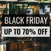 Black Friday Schlicht Eyecatching Beruflich Store Fensteraufkleber