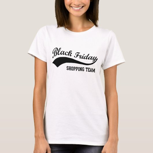 Black Friday Shopping Team Funny Erntedank T-Shirt (Vorderseite)