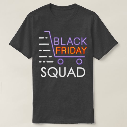 Black Friday Squad T - Shirt Black Friday Shopping (Design vorne)