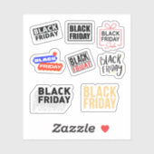 Black Friday Stickers Aufkleber (Blatt)
