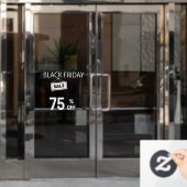 Black Friday Store Sale Black and White Fensteraufkleber (Büro Tür)