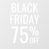 Black Friday Store Sale | Business Minimal White Fensteraufkleber (Blatt)