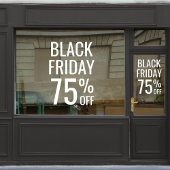 Black Friday Store Sale | Business Minimal White Fensteraufkleber