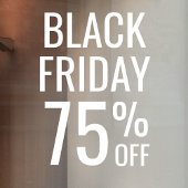 Black Friday Store Sale | Business Minimal White Fensteraufkleber