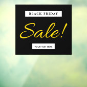 Black Friday Store Verkauf Zeichen hinzufügen Sie  Fensteraufkleber (Blatt 3)